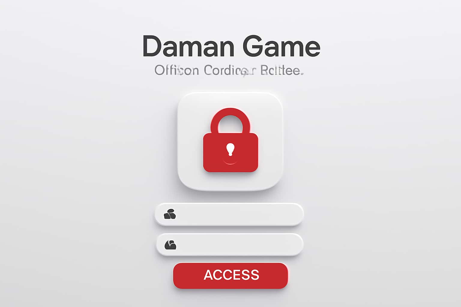 Daman Game Online Account Access Interface