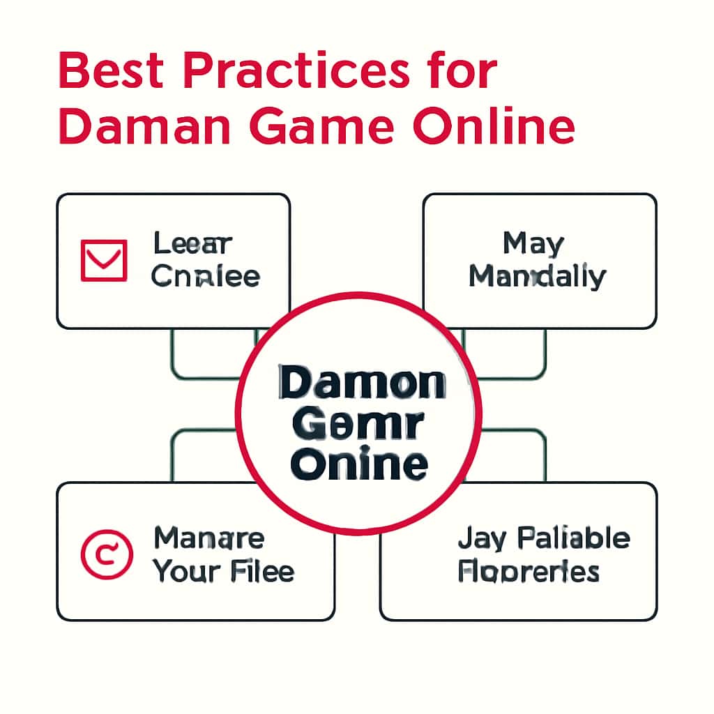 An educational diagram illustrating best practices for Daman Game Online.