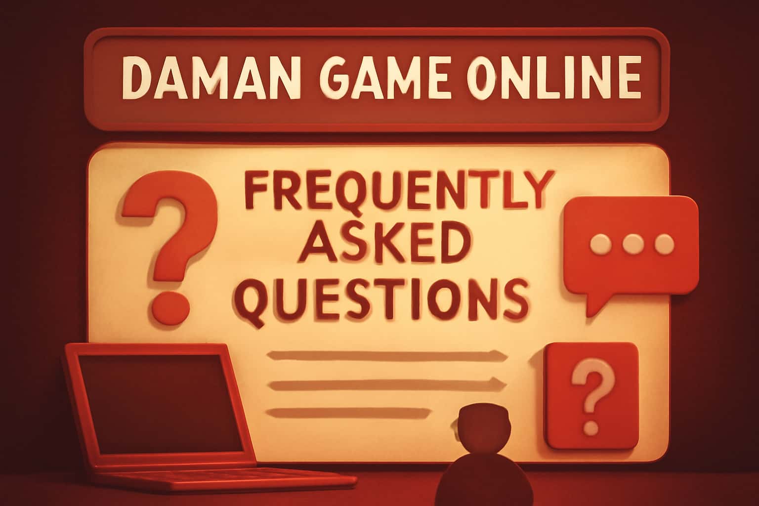 Informative scene regarding Daman Game Online Frequently Asked Questions.