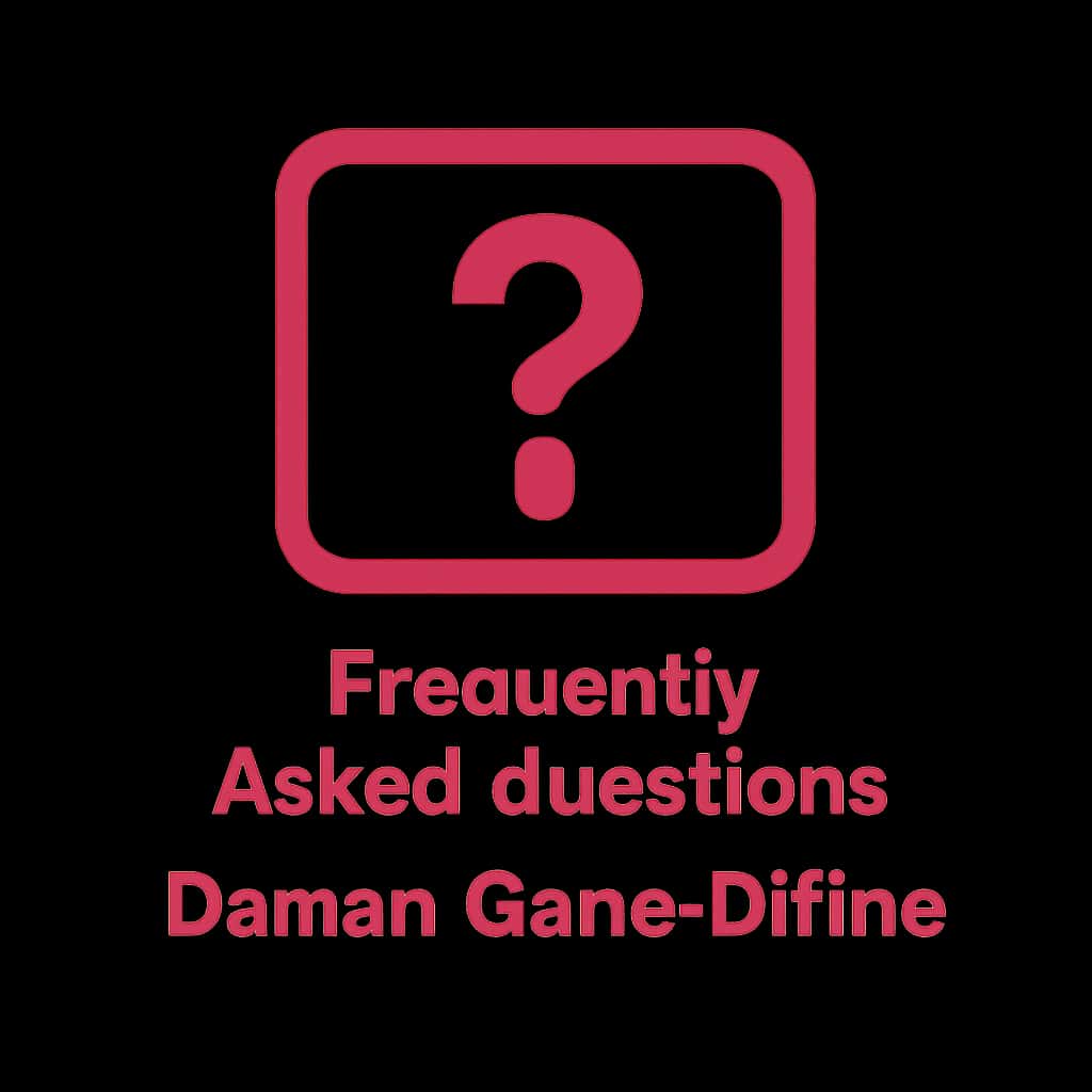 Icon representing Daman Game Online Frequently Asked Questions.