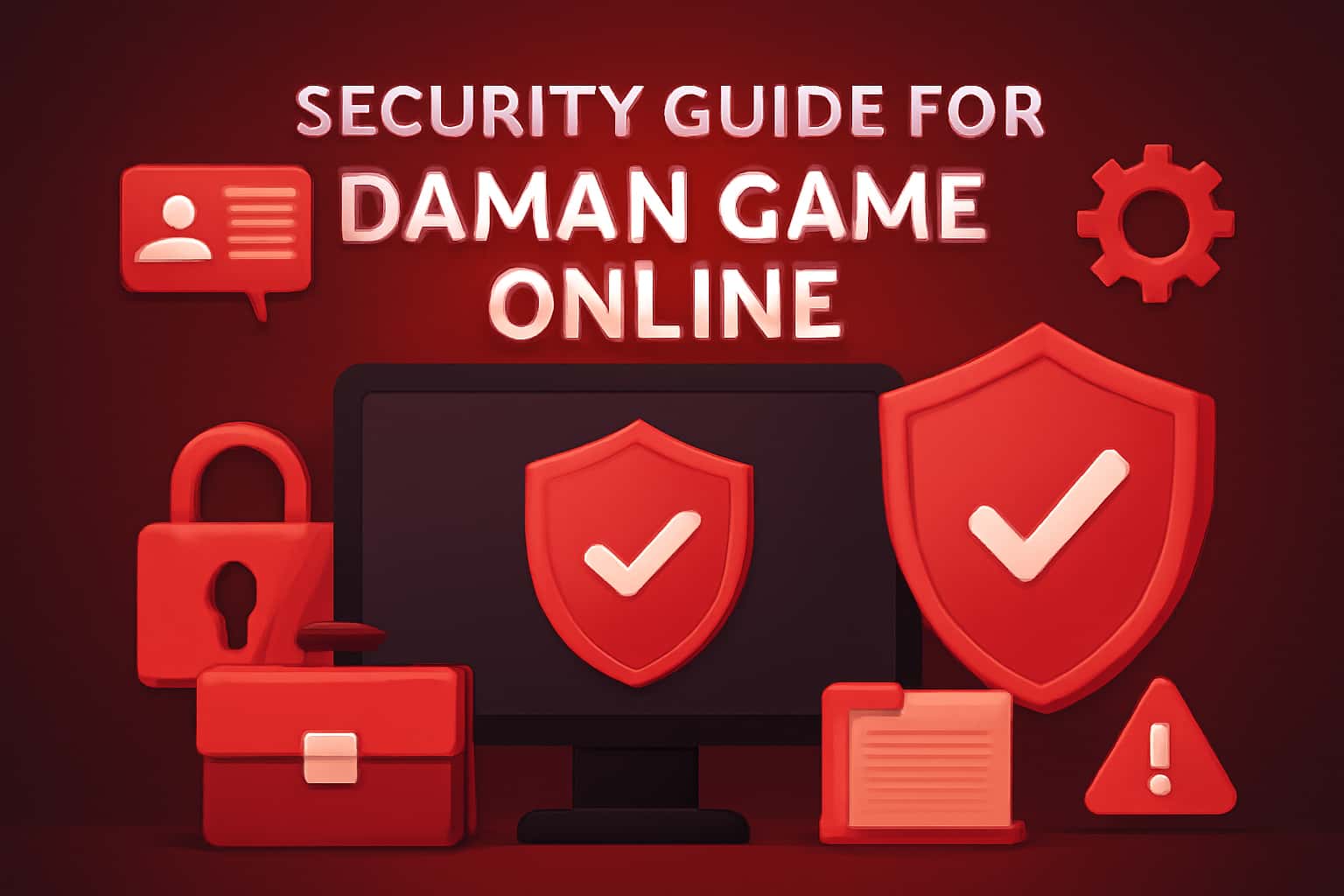 Informational scene depicting security measures for Daman Game Online.