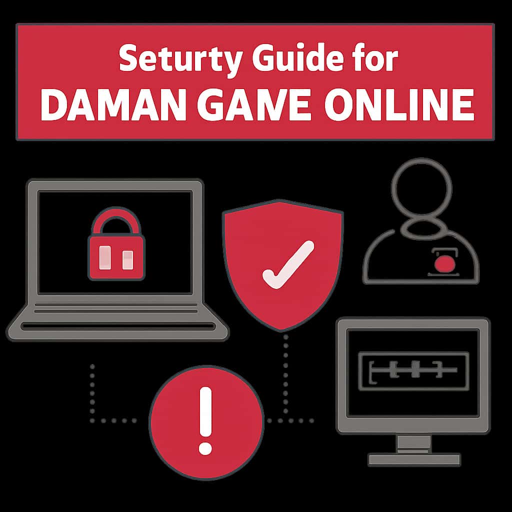 Diagram illustrating account security measures for Daman Game Online.