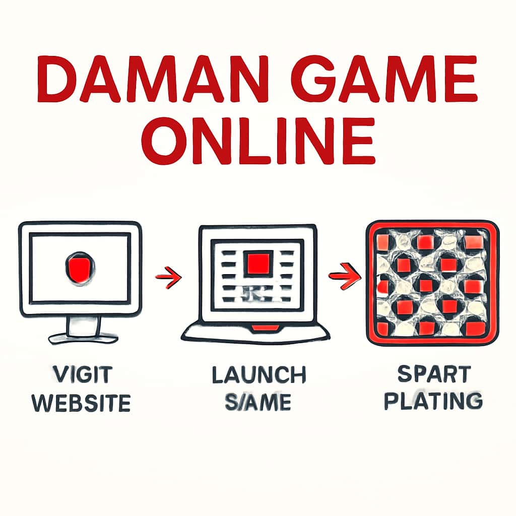 Diagram illustrating the setup process for Daman Game Online