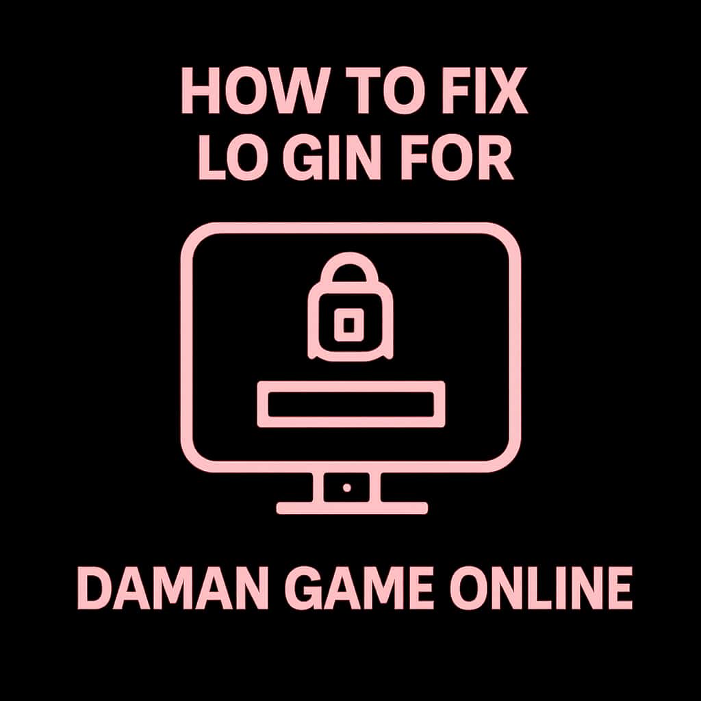 Icon representing login assistance for Daman Game Online.