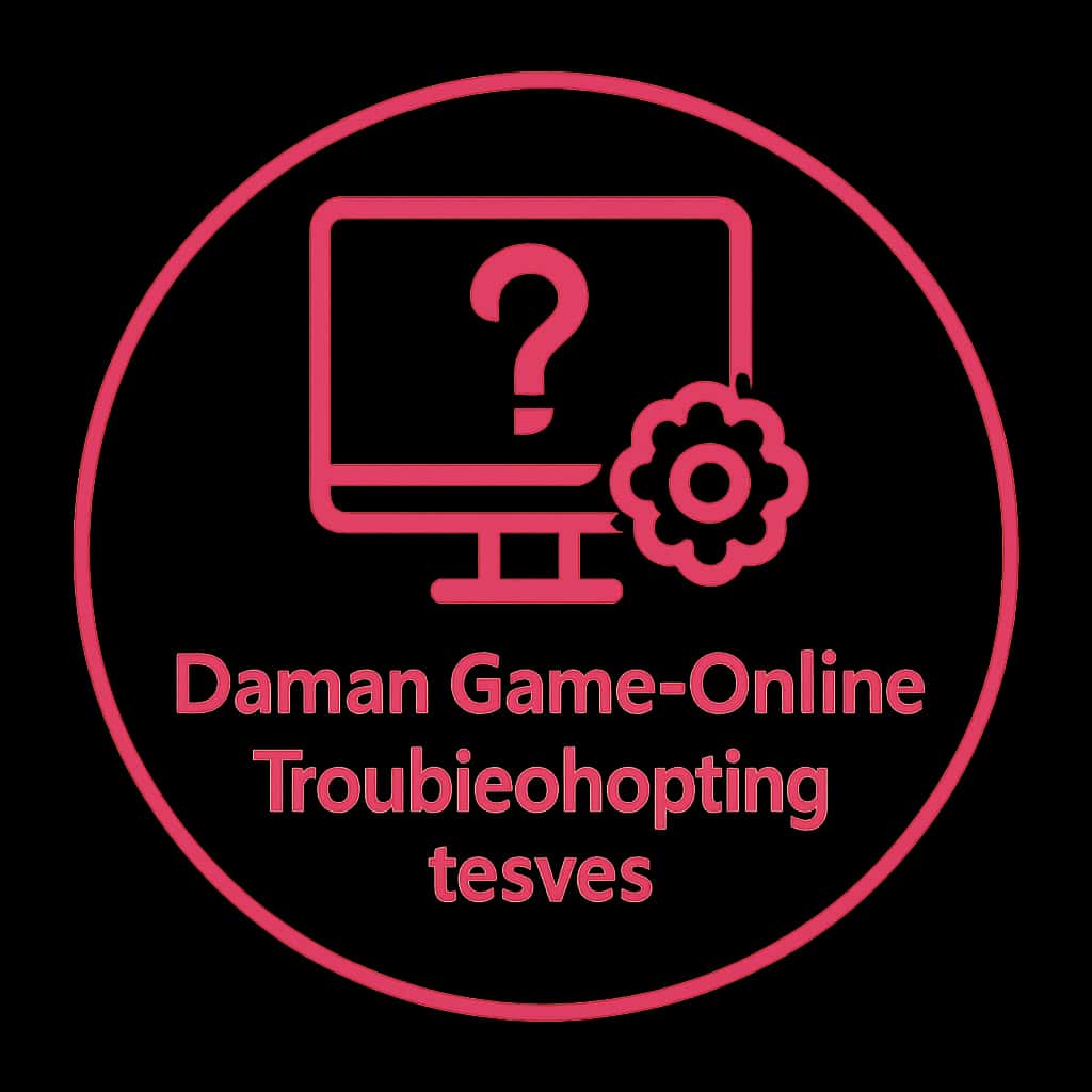 Icon representing troubleshooting for Daman Game Online.